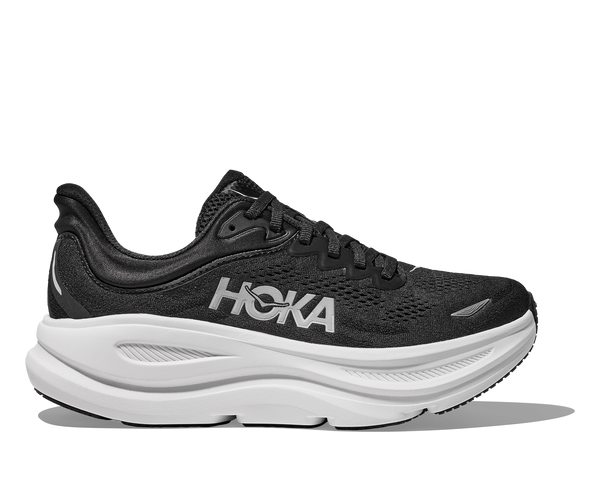 Women's Hoka Bondi 9, Black/White