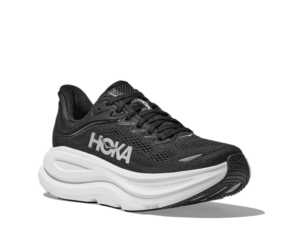 Women's Hoka Bondi 9, Black/White