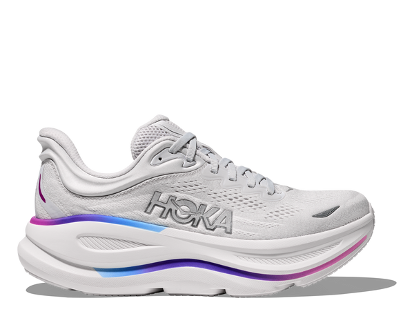 Women's Hoka Bondi 9, Cosmic Grey/White