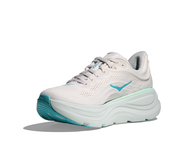Womens Hoka Bondi 9, Frost/Cielo Blue