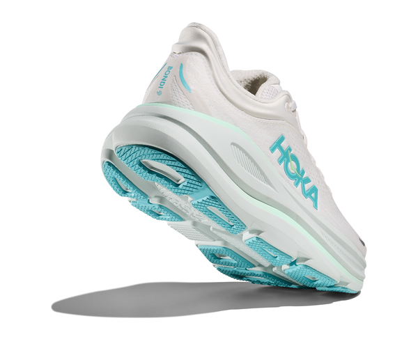 Womens Hoka Bondi 9, Frost/Cielo Blue