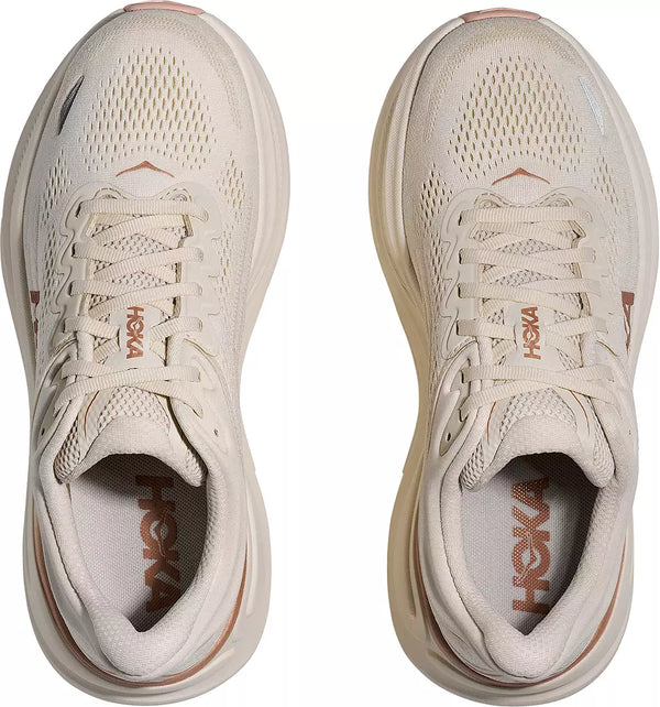 W Hoka Bondi 9, Oat Milk/Rose Gold