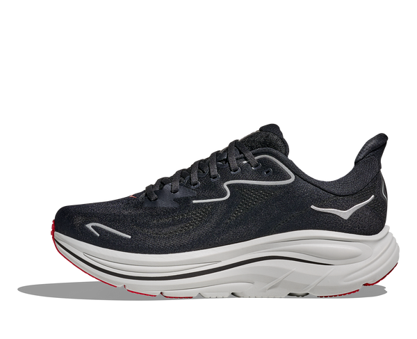 Mens Hoka Clifton 10 , Black/Silver