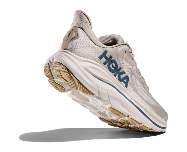 Mens Hoka Clifton 10 , Putty/Grout