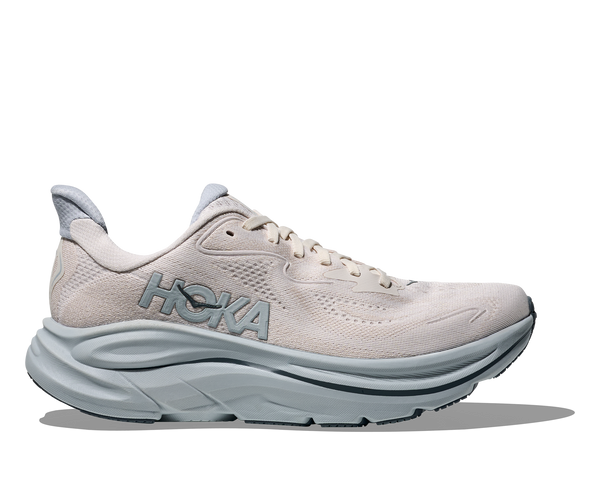 Womens Hoka Clifton 10, Grout/Mineral Blue