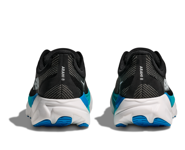Mens Hoka Arahi 8 , Black/Skyward Blue