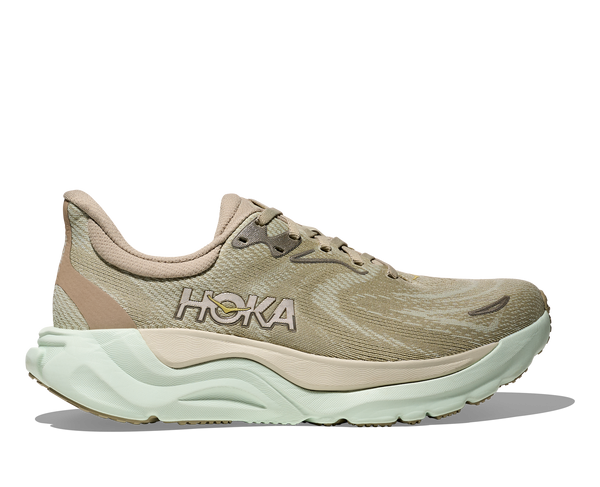Womens Hoka Arahi 8 , Oyster Mushroom/Truffle Salt
