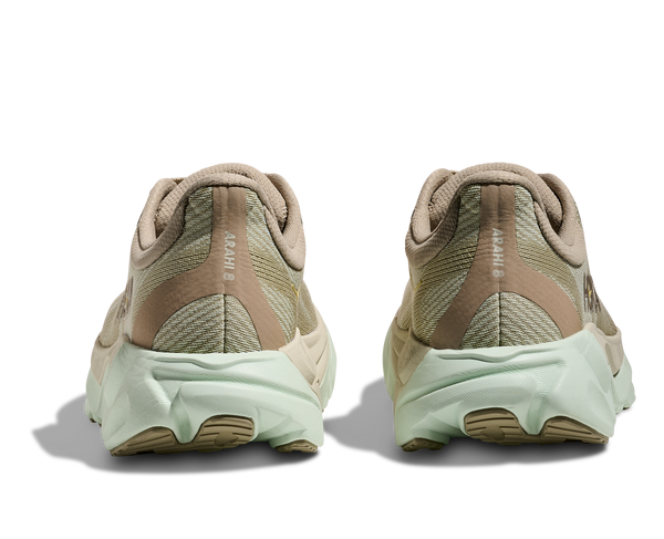 Womens Hoka Arahi 8 , Oyster Mushroom/Truffle Salt