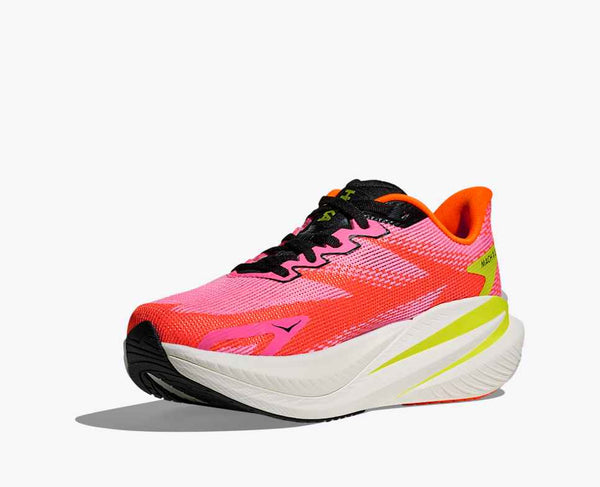 Womens Hoka Mach X 3, Neon Rose/Neon Tangerine