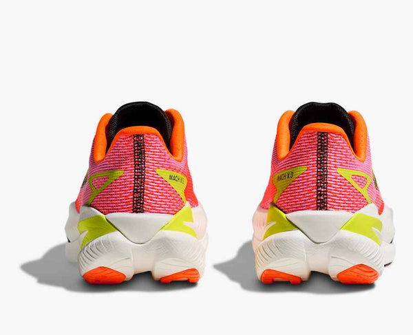 Womens Hoka Mach X 3, Neon Rose/Neon Tangerine
