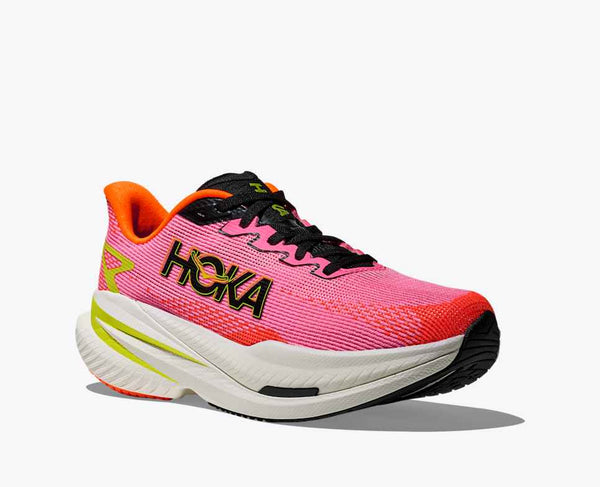 Womens Hoka Mach X 3, Neon Rose/Neon Tangerine