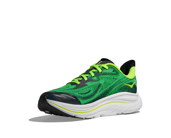 Y Hoka Clifton 10 Big Kids, Spring Green/Cosmic Grey