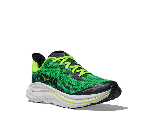 Y Hoka Clifton 10 Big Kids, Spring Green/Cosmic Grey