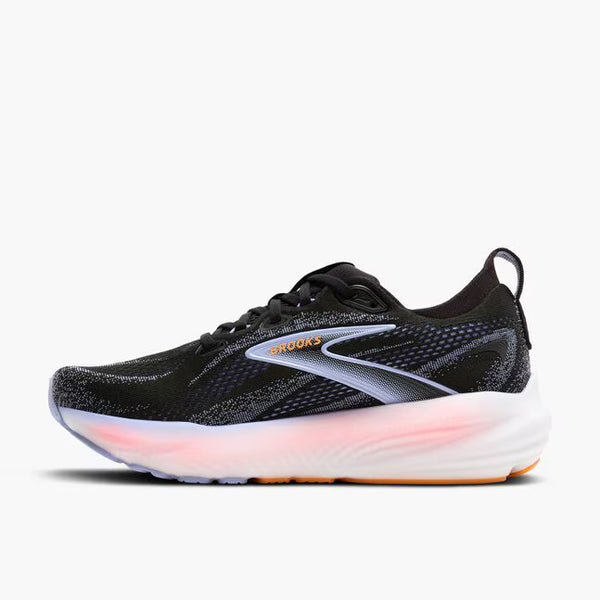 Womens Brooks Glycerin 22, Black/Blue Heron/Orange