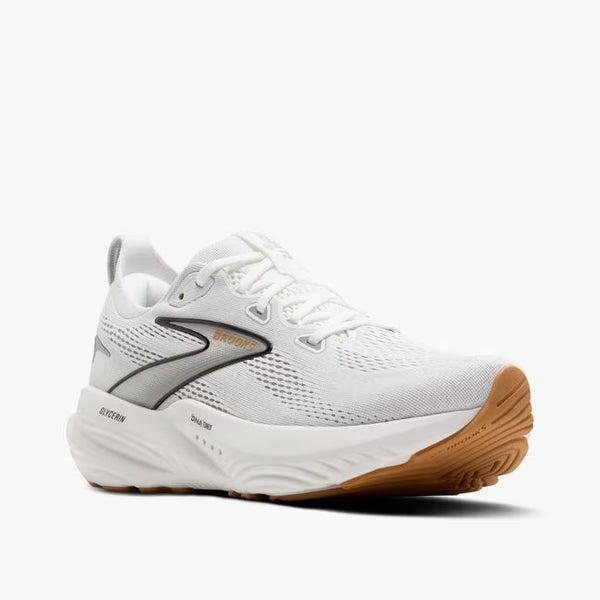 Womens Brooks Glycerin 22, White/Grey/Black