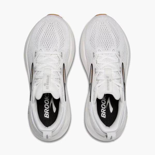 Womens Brooks Glycerin 22, White/Grey/Black