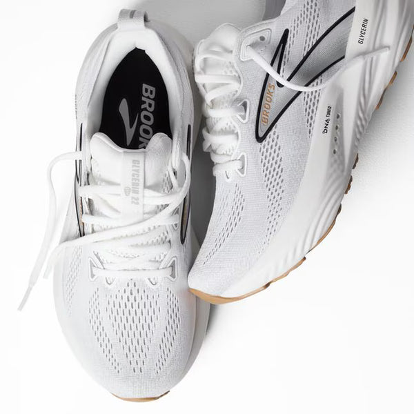 Womens Brooks Glycerin 22, White/Grey/Black