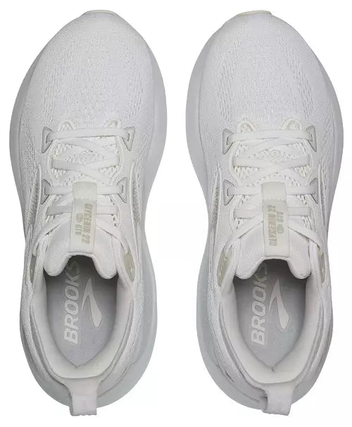 Women's Brooks Glycerin GTS 22, White/White/Grey