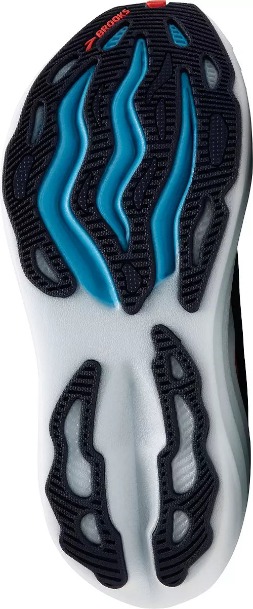 Women's Brooks Glycerin Max, Peacoat/Blue Ribbon/Hot Coral