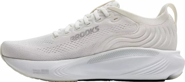 Womens Brooks Adrenaline GTS 25, White/White/Silver