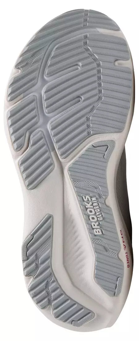 W Brooks Glycerin 23, White/Harbor Mist/Metallic