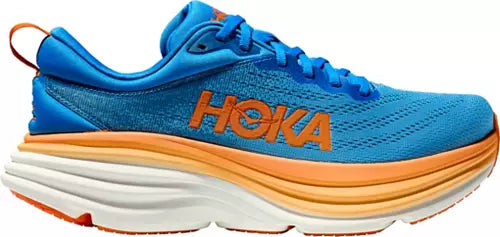 Hoka Bondi 8, Coastal Sky/Vibrant Orange