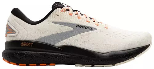 Brooks Ghost 16, Ecru/Orange/Black