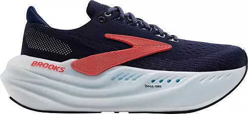 Women's Brooks Glycerin Max, Peacoat/Blue Ribbon/Hot Coral