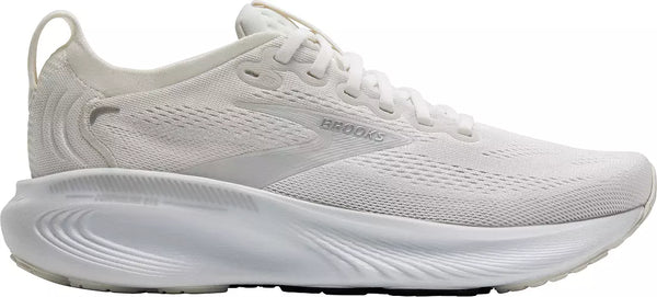 Womens Brooks Adrenaline GTS 25, White/White/Silver