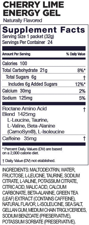 GU Roctane Cherry Lime Energy Gel