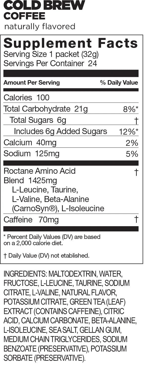 GU Roctane Cold Brew Coffee Energy Gel