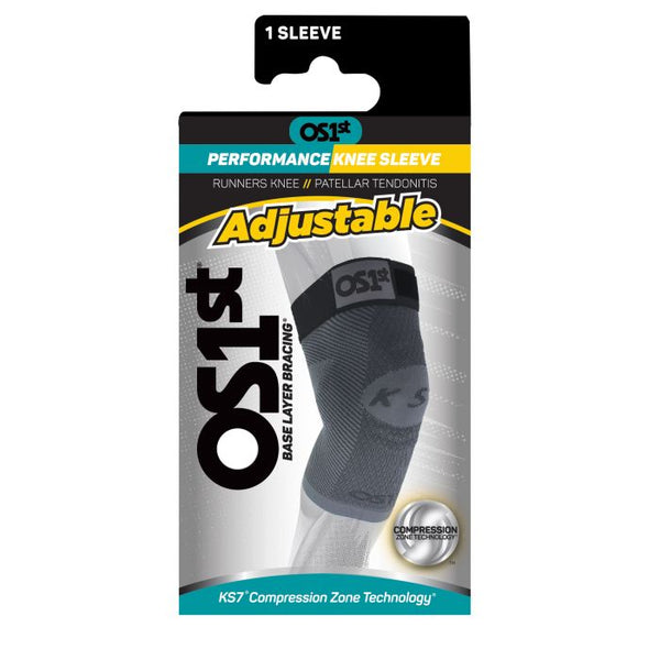 OS1st KS7 Adjustable Knee Sleeve, Black