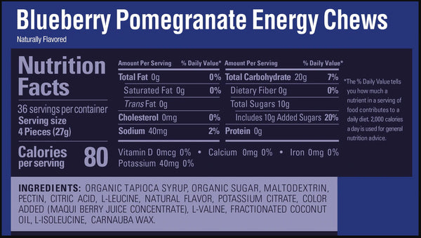 Gu Block Chews Blueberry Pomegranate