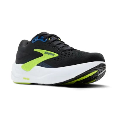 Mens Brooks Ghost Max 3, Black/Navy/Acid Lime