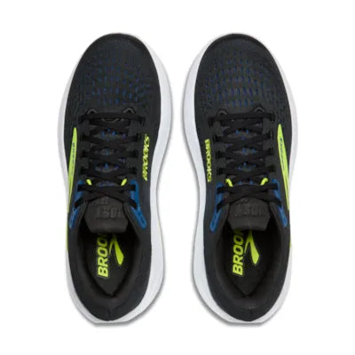 Mens Brooks Ghost Max 3, Black/Navy/Acid Lime