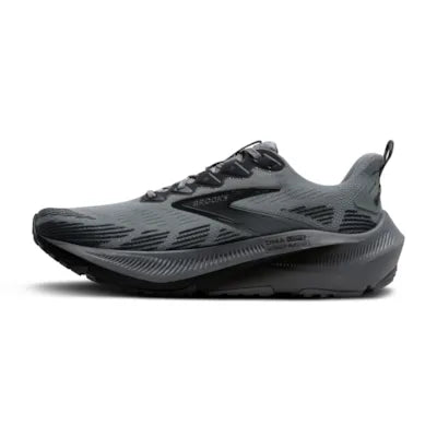 Mens Brooks Ghost Trail , Gray/Gray/Blackened Pearl