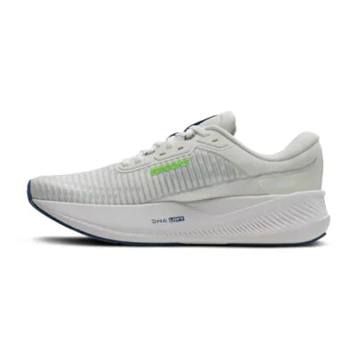 Mens Brooks Revel Max, White/Moonlight/Green Gecko
