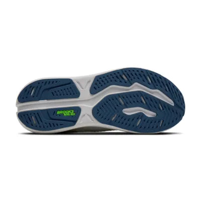 Mens Brooks Revel Max, White/Moonlight/Green Gecko
