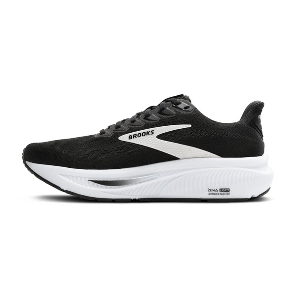 Womens Brooks Ghost 17, Black/Grey/White