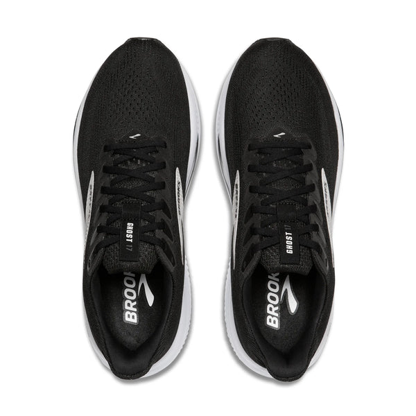 Womens Brooks Ghost 17, Black/Grey/White
