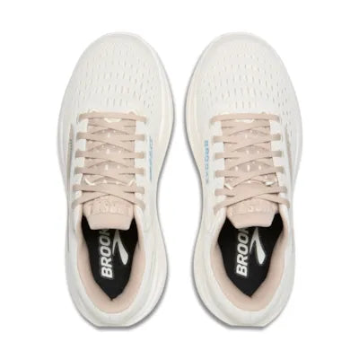 Womens Brooks Ghost Max 3 , Coconut/Chateau Grey/Blue