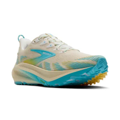 Womens Brooks Ghost Trail, Sand/Star White/Golden Hour