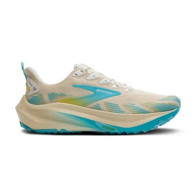 Womens Brooks Ghost Trail, Sand/Star White/Golden Hour