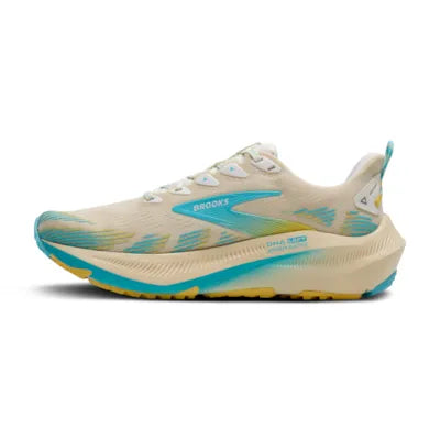 Womens Brooks Ghost Trail, Sand/Star White/Golden Hour