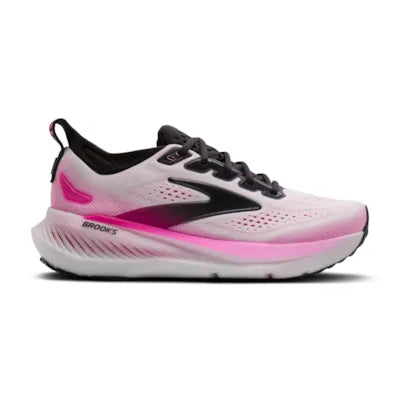 Womens Brooks Glycerin 23, White/Phantom/Cyber Pink