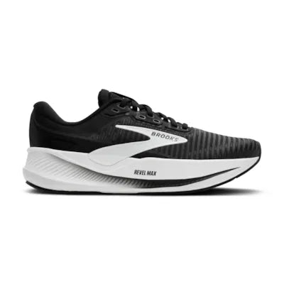 Womens Brooks Revel Max, Black/Grey/White