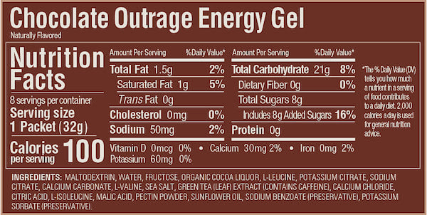 GU Chocolate Outrage Gel