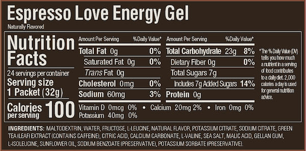 GU Espresso Love Energy Gel