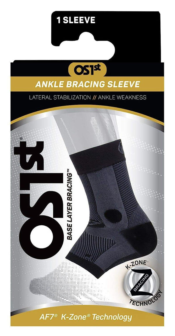 OS1st AF7 Ankle Bracing Sleeve Black, Black