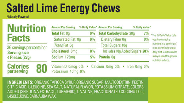 GU Bag Energy Chews Salted Lime